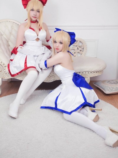 《Fate╱Grand Order》純真のナイトドレス尼祿X阿爾托莉雅  C O S P L A Y